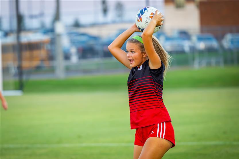 Brentwood and Page high schools play soccer